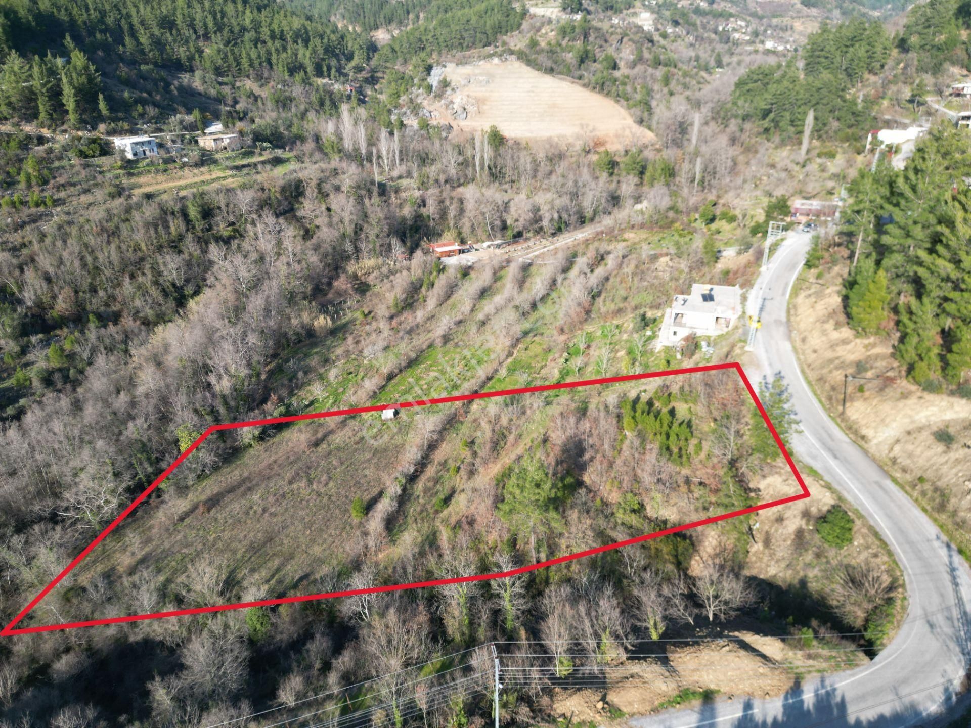 Alanya Sapadere Mah. Bungalov Yapımına Uygun Dereye Sıfır 3200 M2 Satılık Tarla - Görsel 5