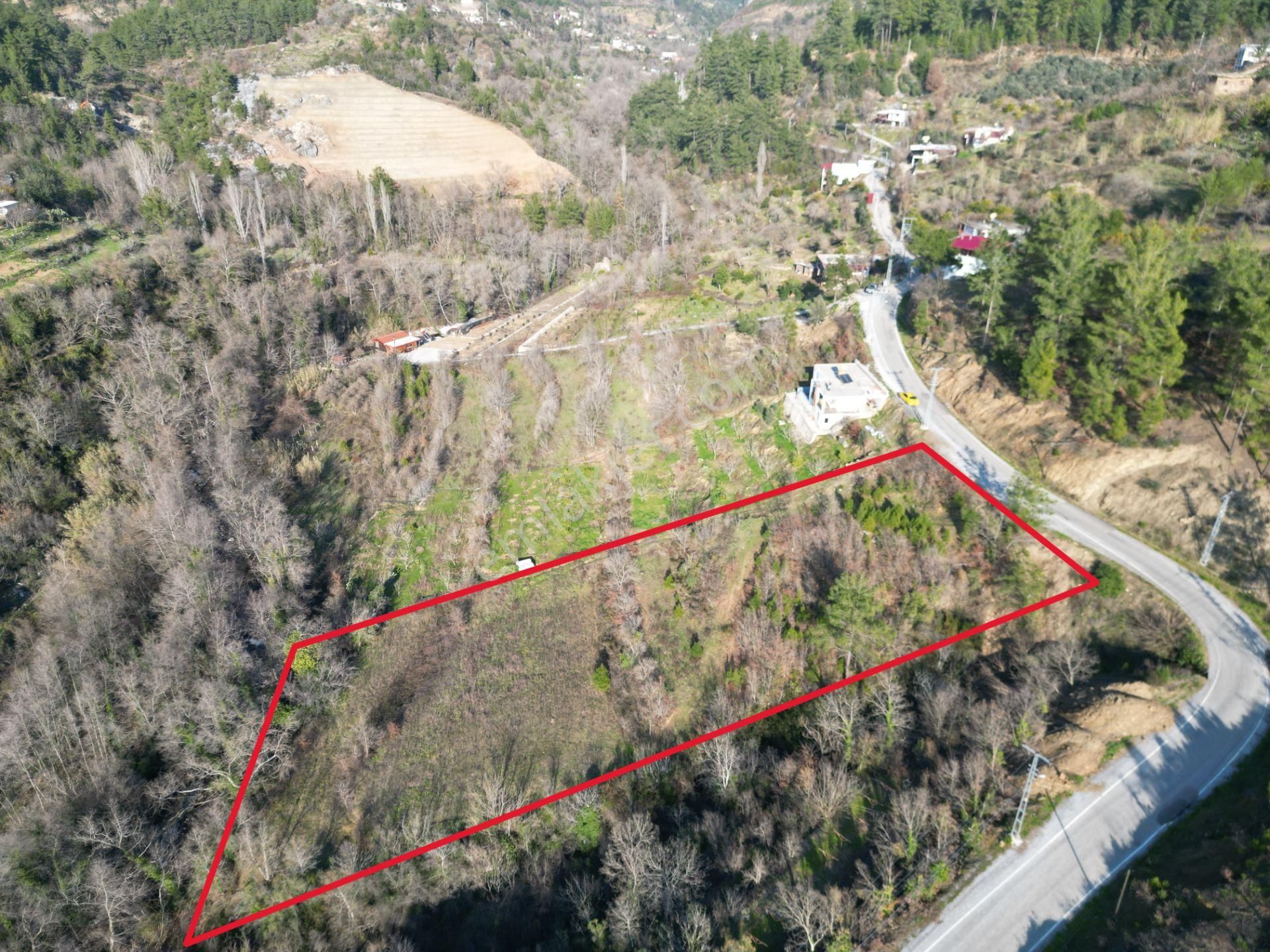 Alanya Sapadere Mah. Bungalov Yapımına Uygun Dereye Sıfır 3200 M2 Satılık Tarla - Görsel 4