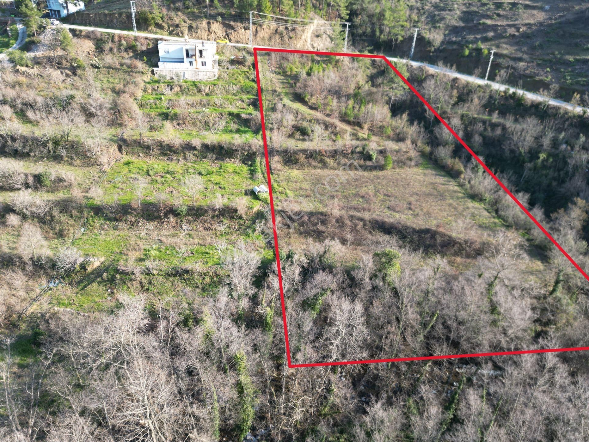 Alanya Sapadere Mah. Bungalov Yapımına Uygun Dereye Sıfır 3200 M2 Satılık Tarla - Görsel 9