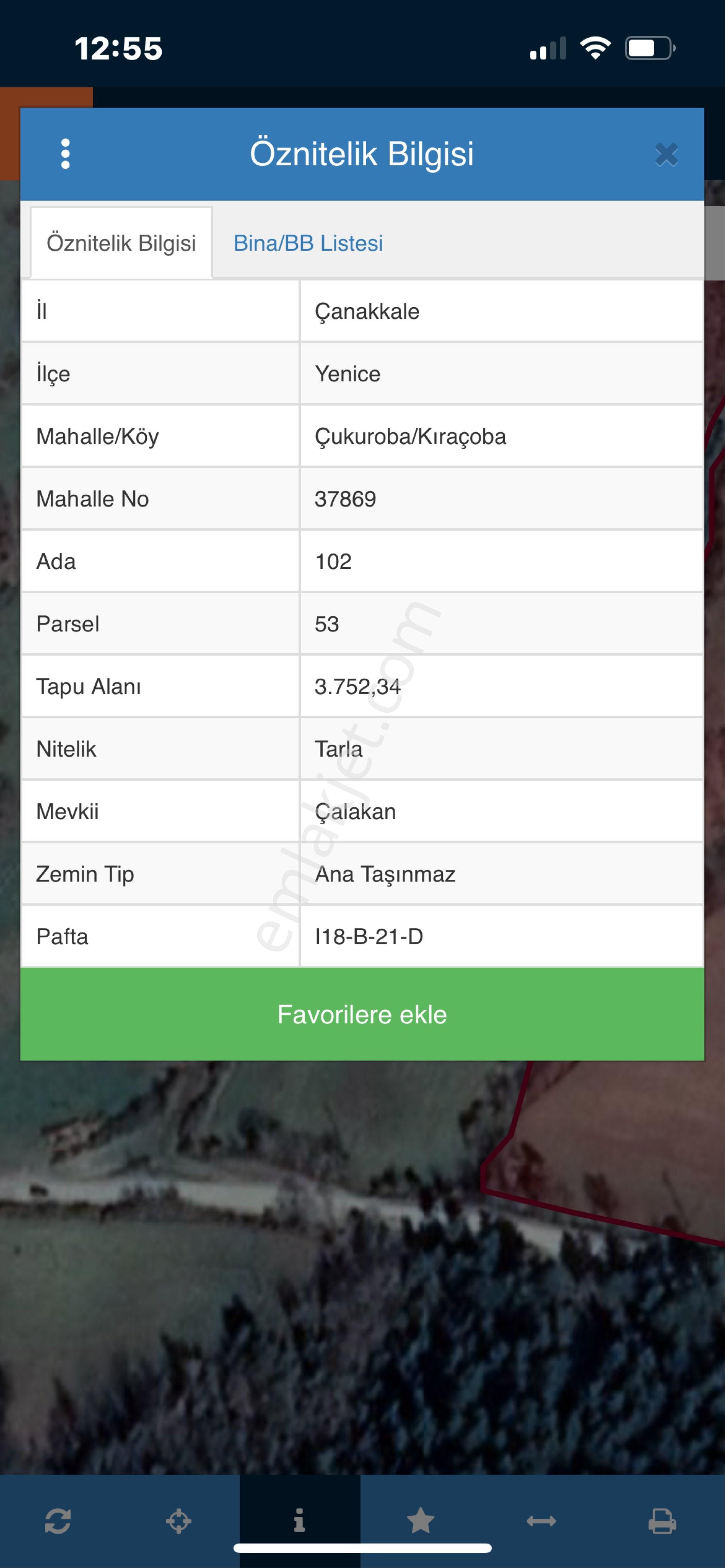 Ana Yola Yakın 3750 Metre Tarla