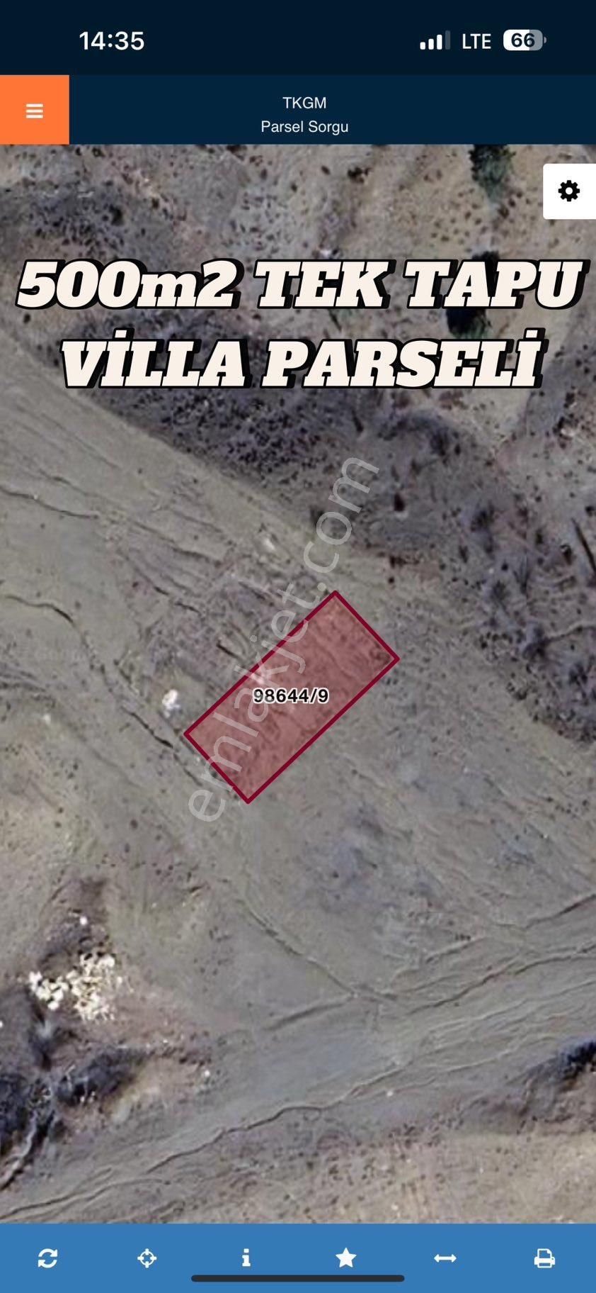 Konum İşaretli Kuzenler Emlak’tan 500m2 Tek Tapu Villa Parseli