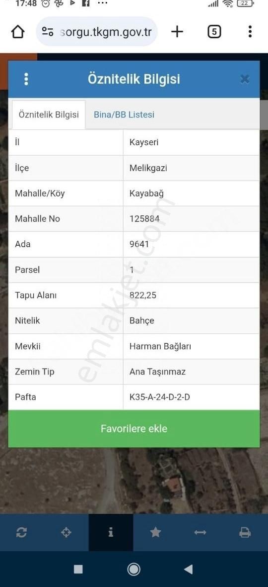 Kayabağda İki Taraftan Yola Cepheli Bahçe