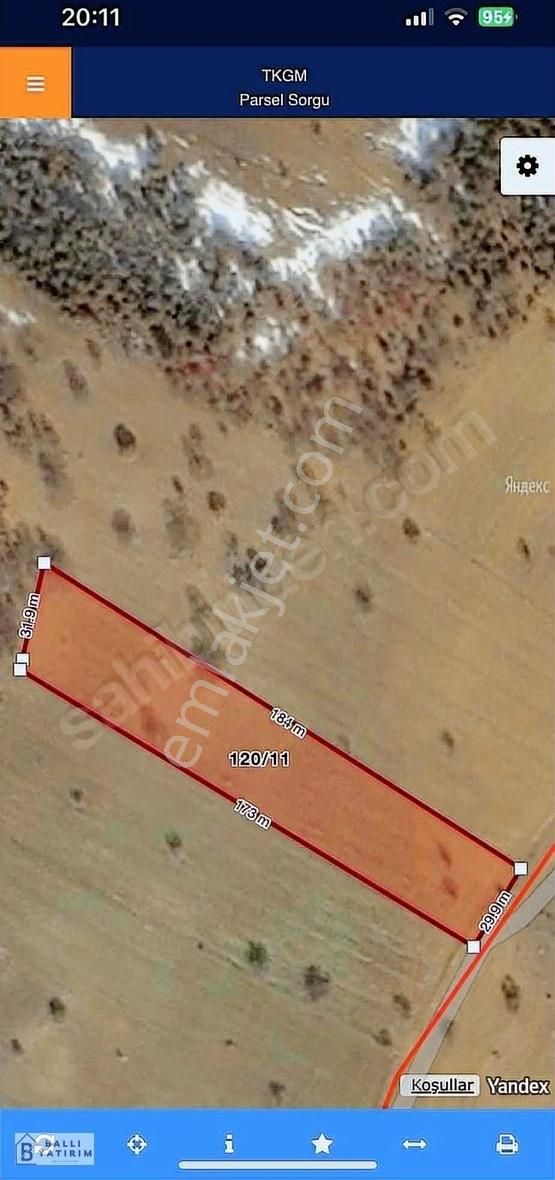 Ballı Yatırım'dan 5.550 M2 Yola Cephe Tek Tapu Fırsat Tarla