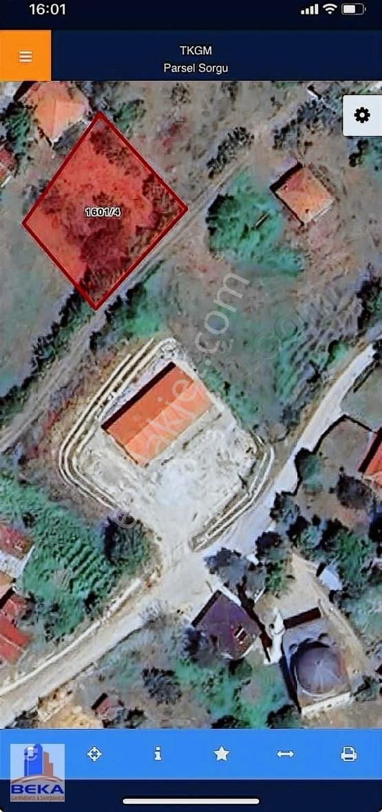 Bursa İznik Hacıosman'da Konut İmar Ruhsatı Alınmış İmarlı Arsa