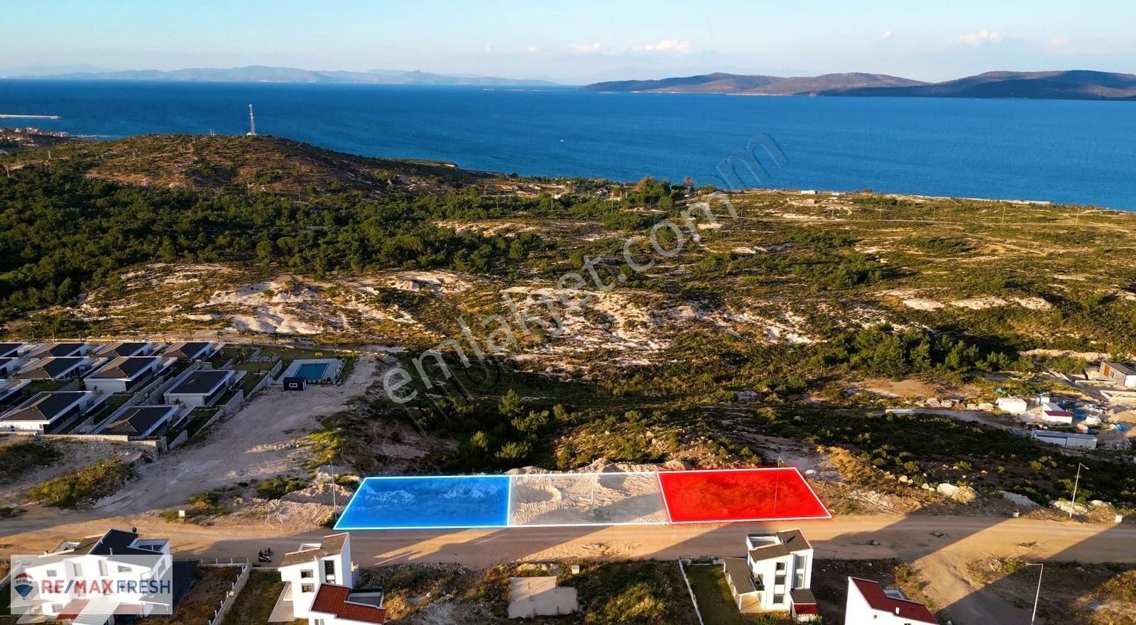 Mordoğan'da Panaromik Deniz Manzaralı Satılık Arsa