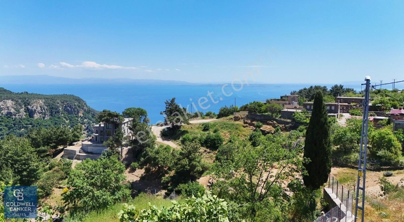 Çanakkale Ayvacık Ahmetçe De İmarlı Deniz Manzaralı Arsa