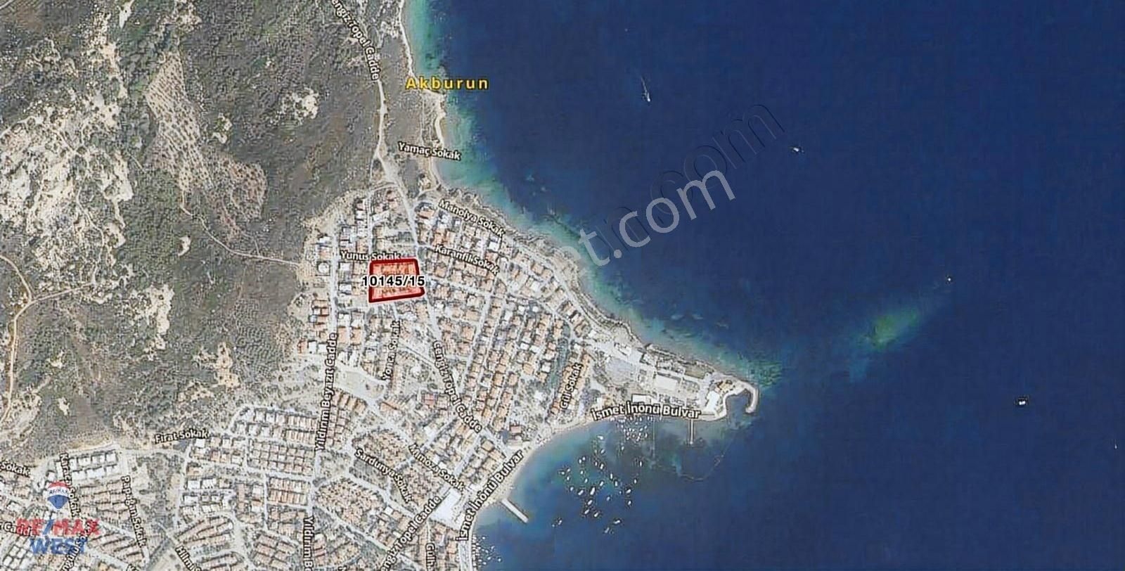 Y.foça Burunucun Da Sahile 400 Metre Mesafede Villa İmarlı Arsa