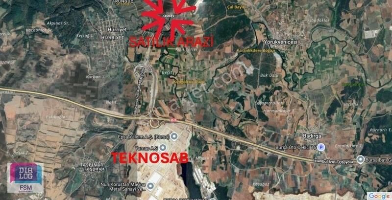 Teknosab Lojistik Alanlarında Tek Tapu Yola Cephe Satılık Arsa