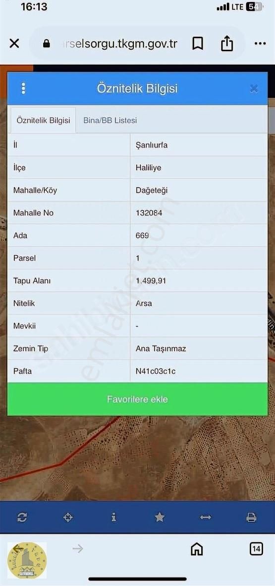 Realite Tapu 63 Celal İkbalden 22 Metreye Sıfır Arsa
