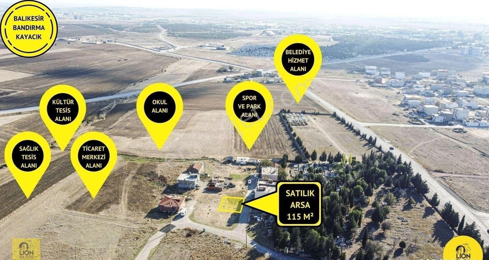 Bandırma Kayacık'ta 115 M² Satılık 2 Kat İmarlı Arsa