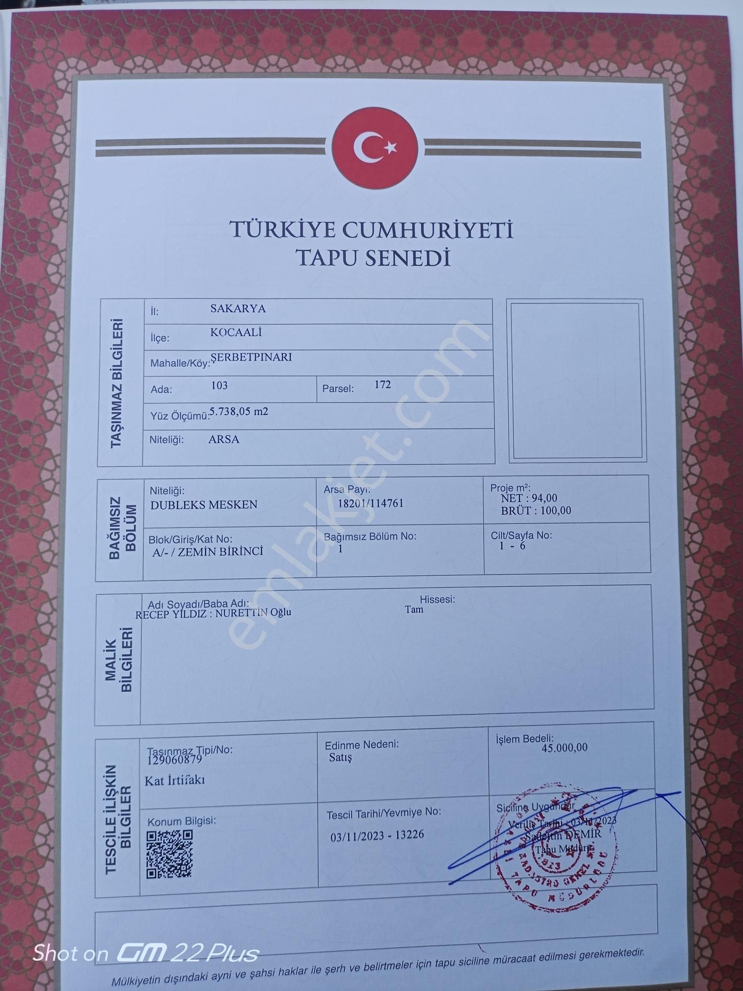 Huzur İle Yaşamın Adresi 2kat İmarlı 906 M2 Yatırımlık Arsa