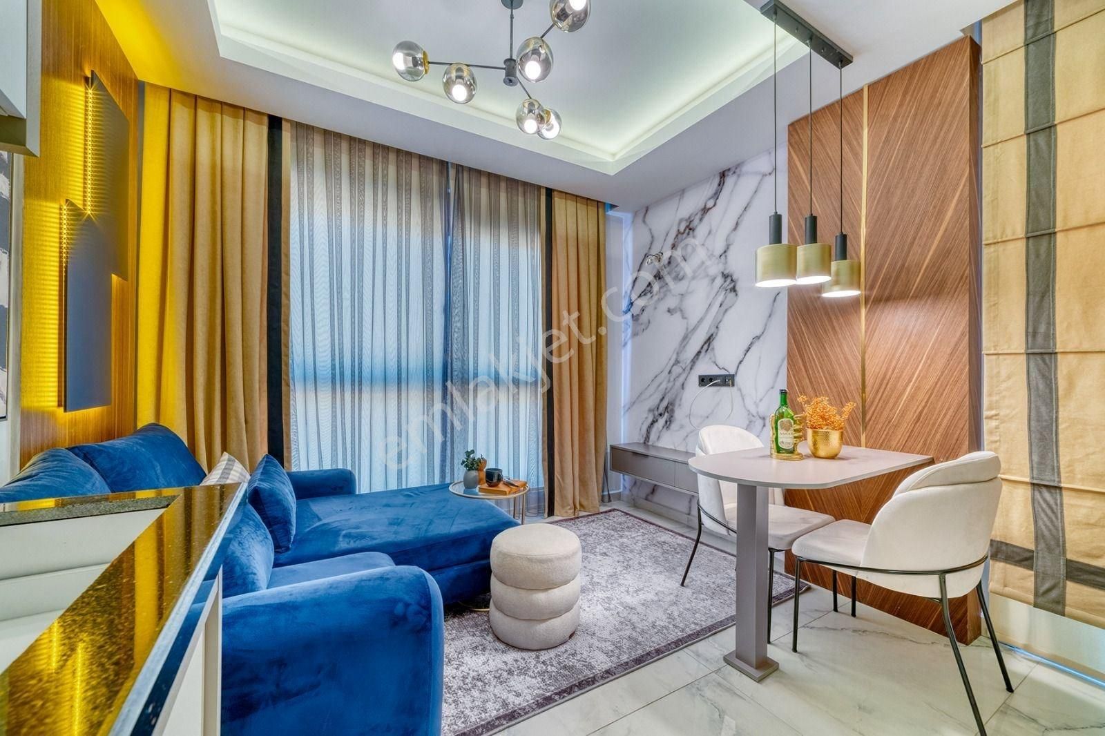 Alanya Oba'da Sıfır Satılık 1+1 Lüks Eşyalı Daire