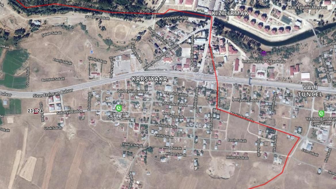 Sivas İmranlı Satılık Arsa 356,97m2 3 Kat Konut İmar