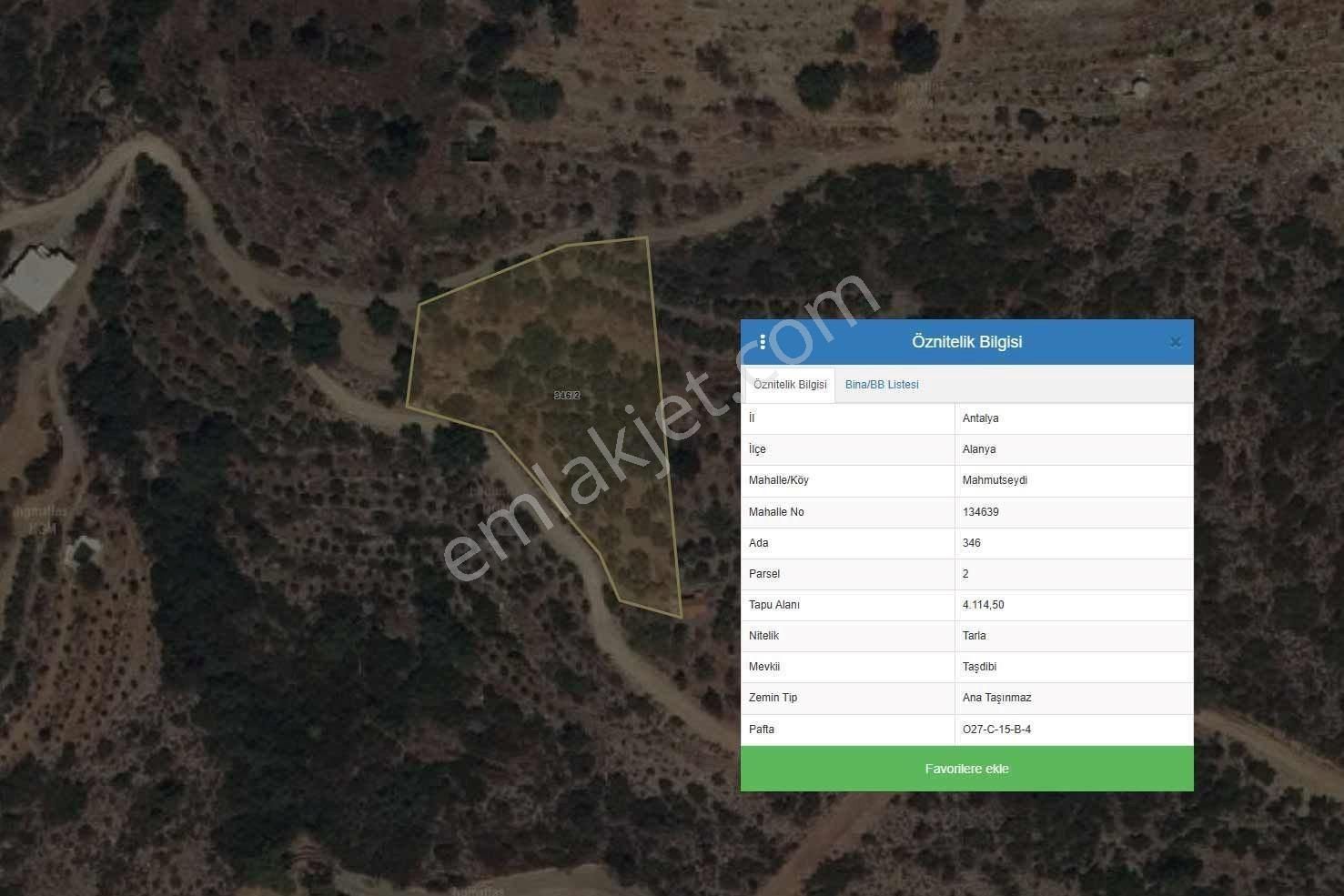 Alanya Mahmutseydi'de Satılık 4.115 M² Tarla - Görsel 12