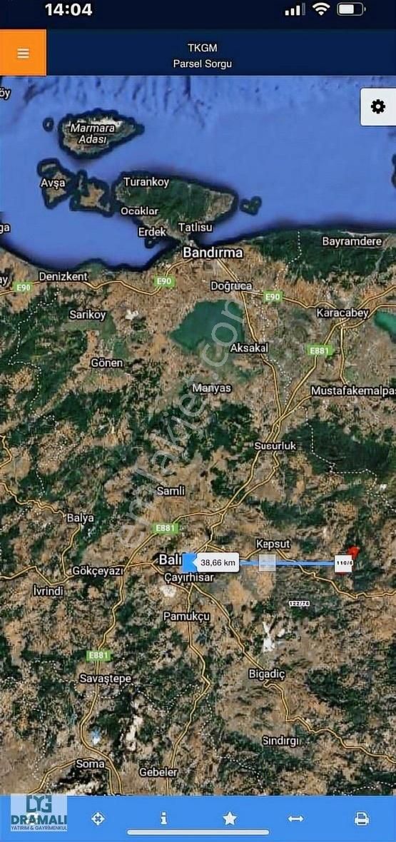 Balıkesir Kepsut Karahaliller Villa İmarlı Arsa