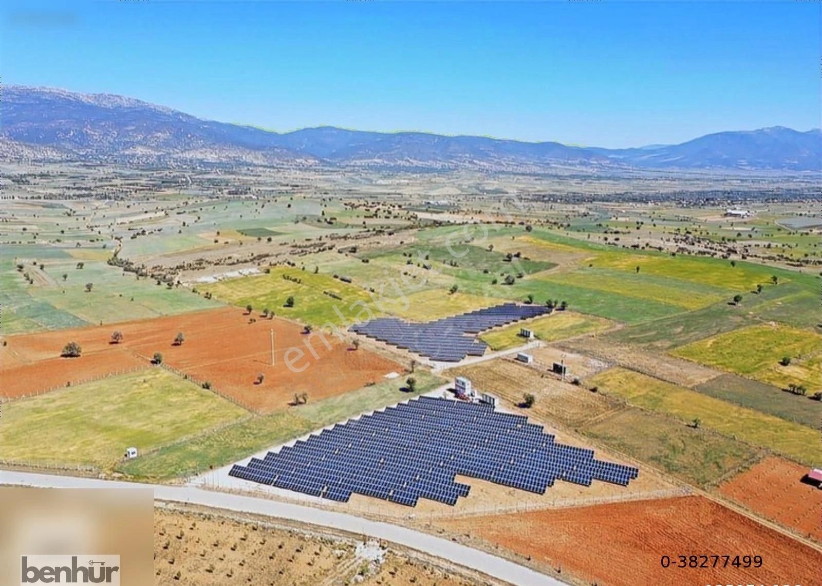 Antalya, Korkuteli'nde, Satılık 17.3 Dönüm Güneş Enerji Santrali