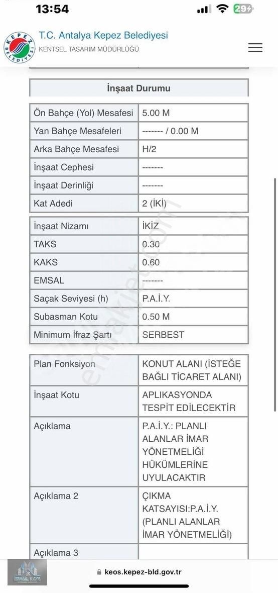 Odabaşı Drag Pistine Cephe 420m2 Ticari Arsa