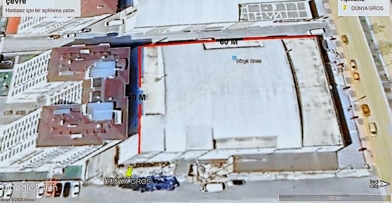 Kuzeykent Ana Arterde, 2.500 M2 Düz Alan Mağaza-showroom-depo