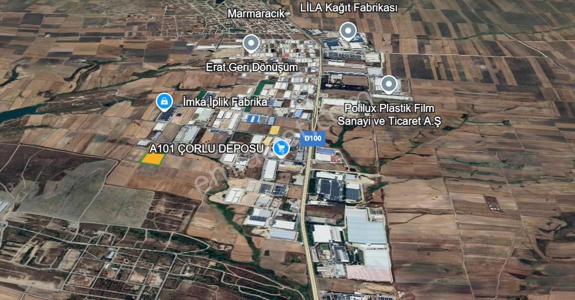 Tekirdağ Ergene Ulaş'ta Satılık 15600 M2 Sanayi Arsası - Görsel 13