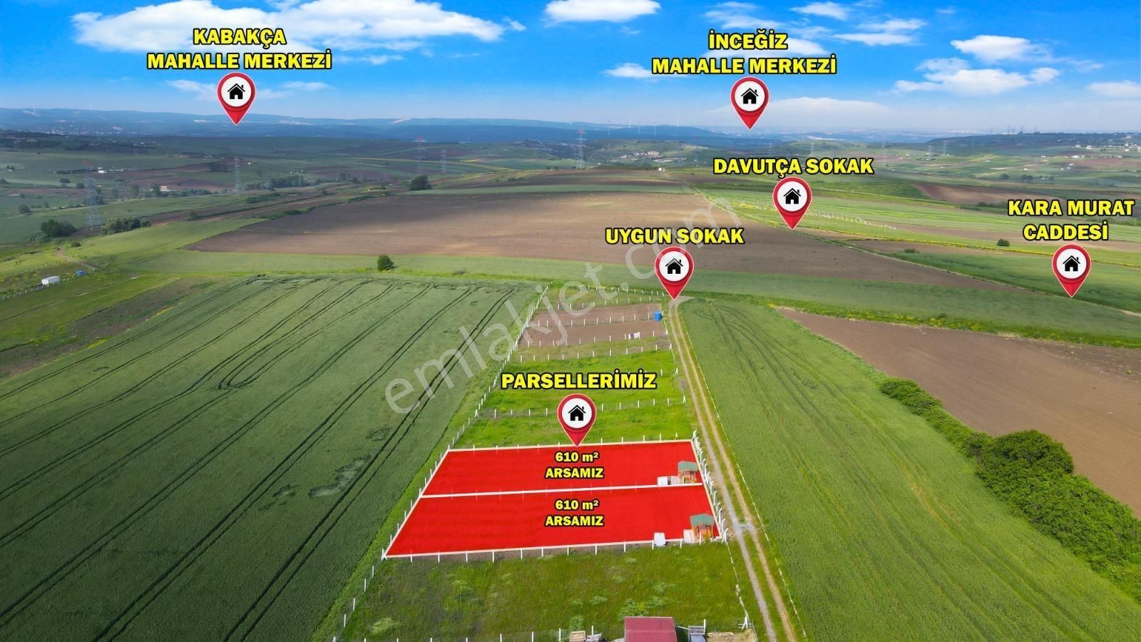 Ege Gayrimenkulden Silivri Akörende 600 M2 Tarla