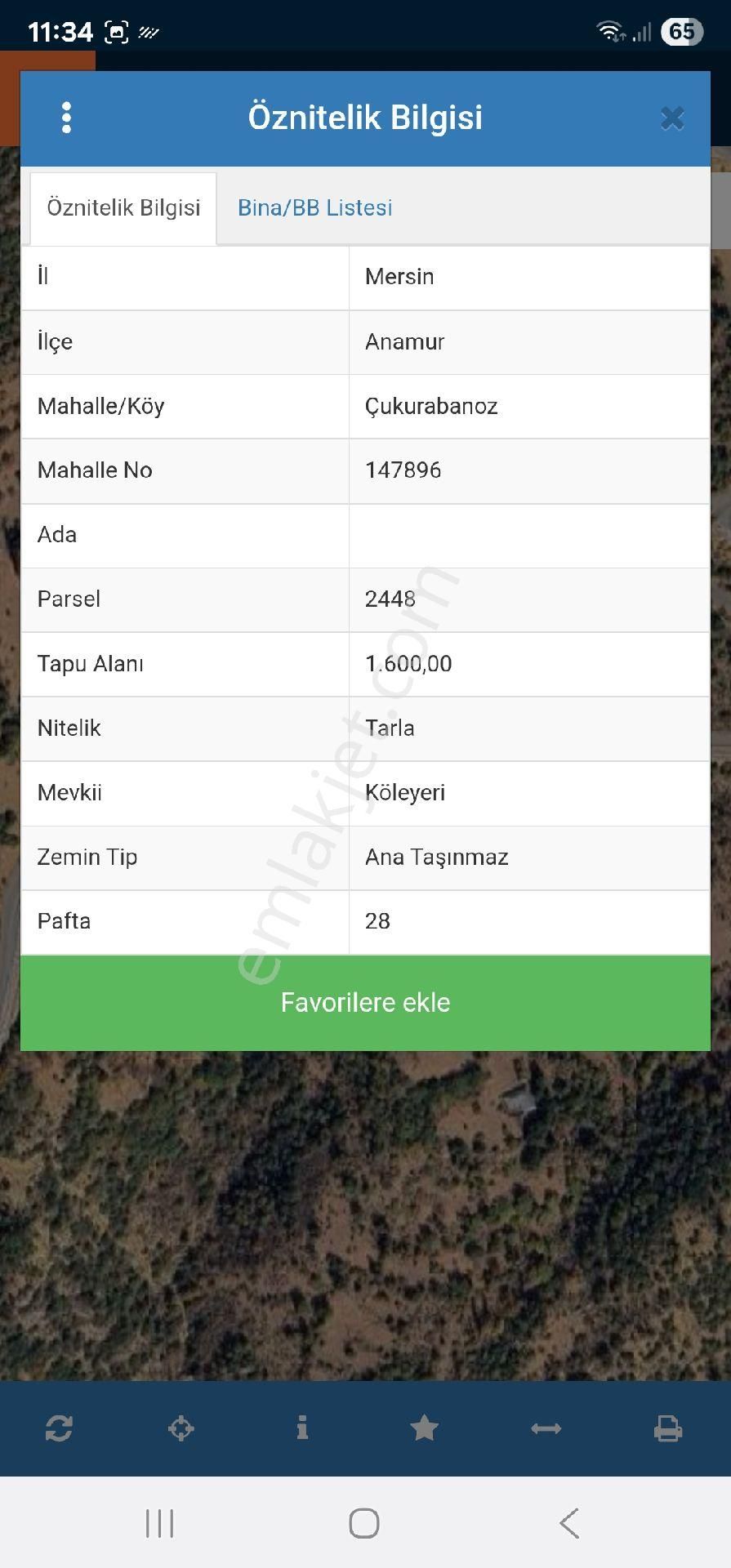 Mersin Anamur Cukur Abonuz Yaylasında Satılık Köye Yakın Tarla Kaçmaz - Görsel 4