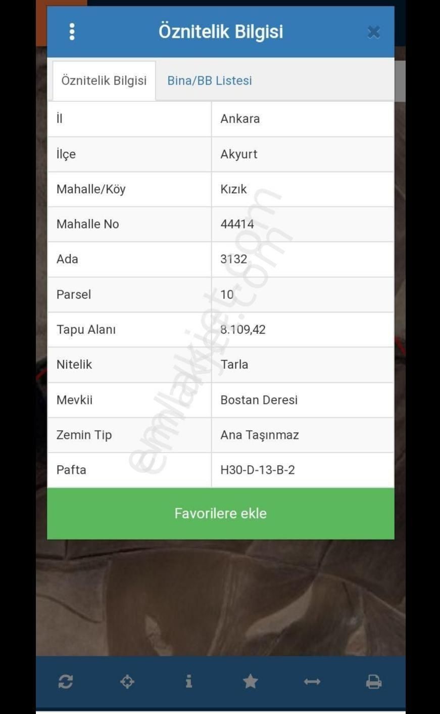 Akyurt Kızık Mahallesi Tek Tapu Arsa 8109 M2 Fırsat Kaçmaz!
