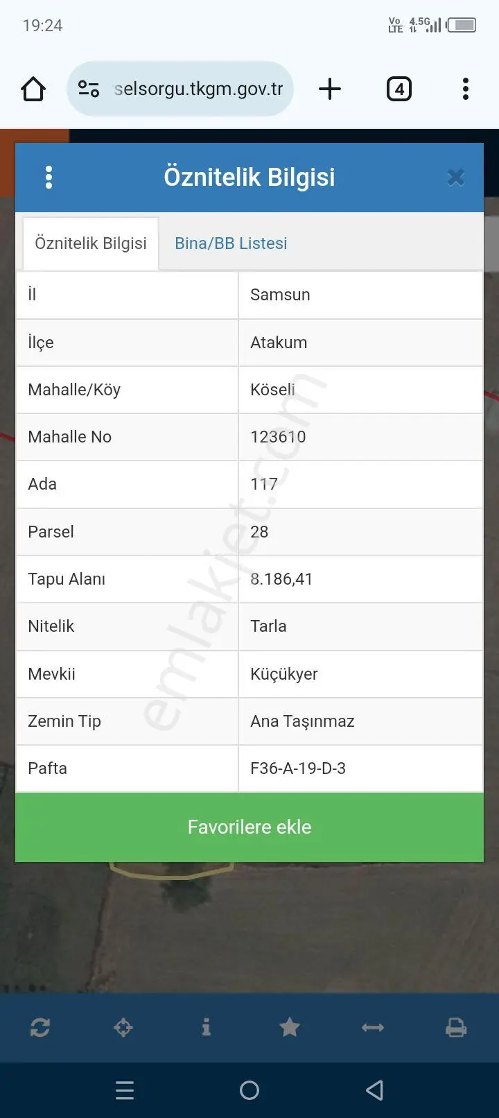 Yatrımlık İmar Kapsamında Tarla - Görsel 2