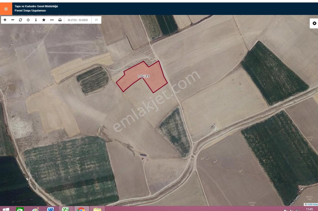 Aksaray Yeşilova Köseli Satılık Tarla, 12.400 M2