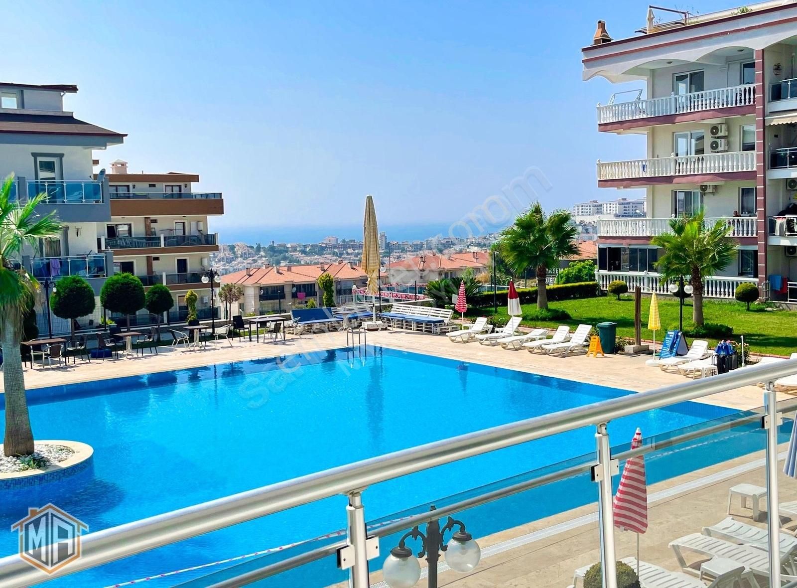 Havuzlu Sitede Deniz Manzaralı 3+1 Eşyalı Satılık Daire - Görsel 21