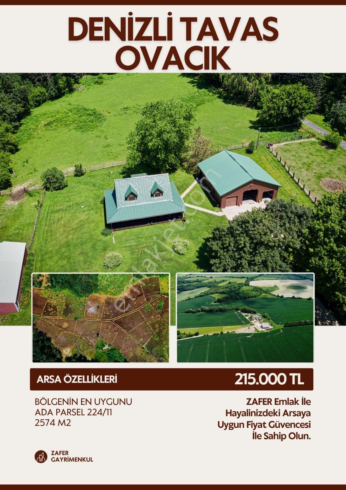 Tavas Ovacıkda 2574 M2 Kaçırılmıyacak Fırsat