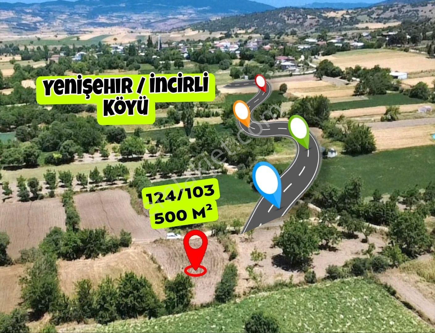 Yenişehir İncirli Mh. Satılık 500 M2 Harika Tarla