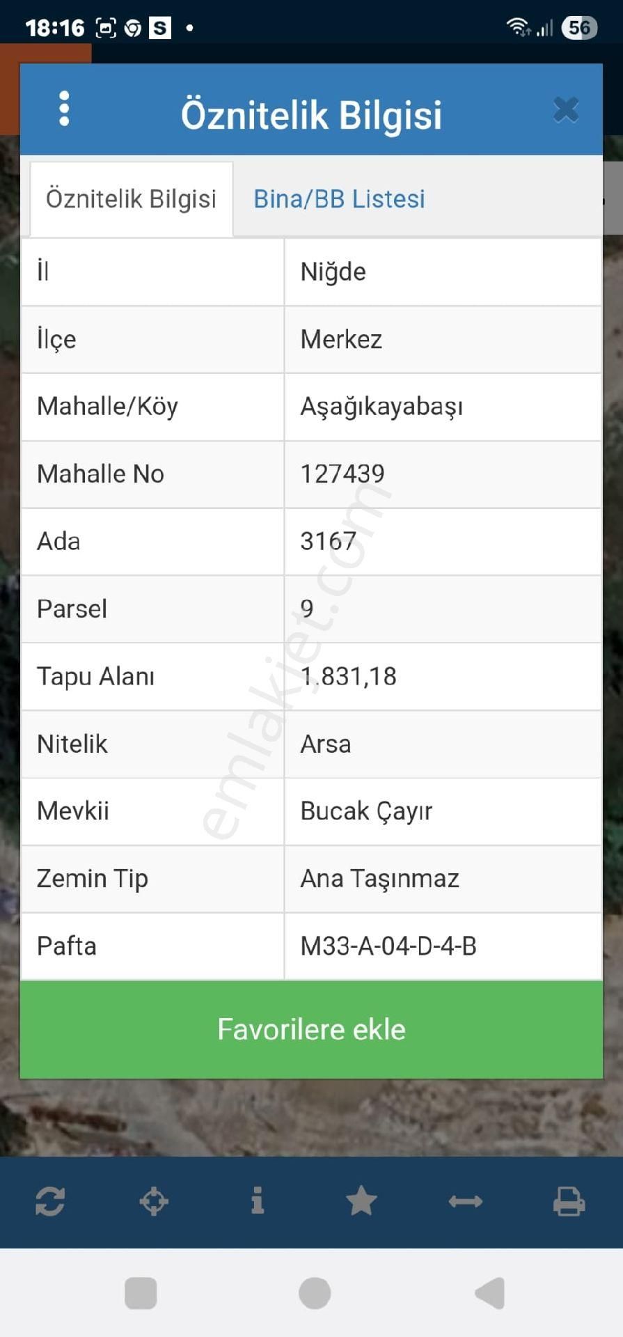 Satılık İmarlı Arsa Niğde Çamardı Çukurbağ Da Anayola Cepheli Konumu Süper Villa Yapmaya Uygun