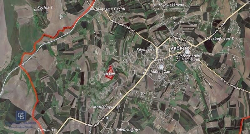 Satılık Silivri Akören Köyün'de Resmi Yolu Olan 25.258 M² Tarla