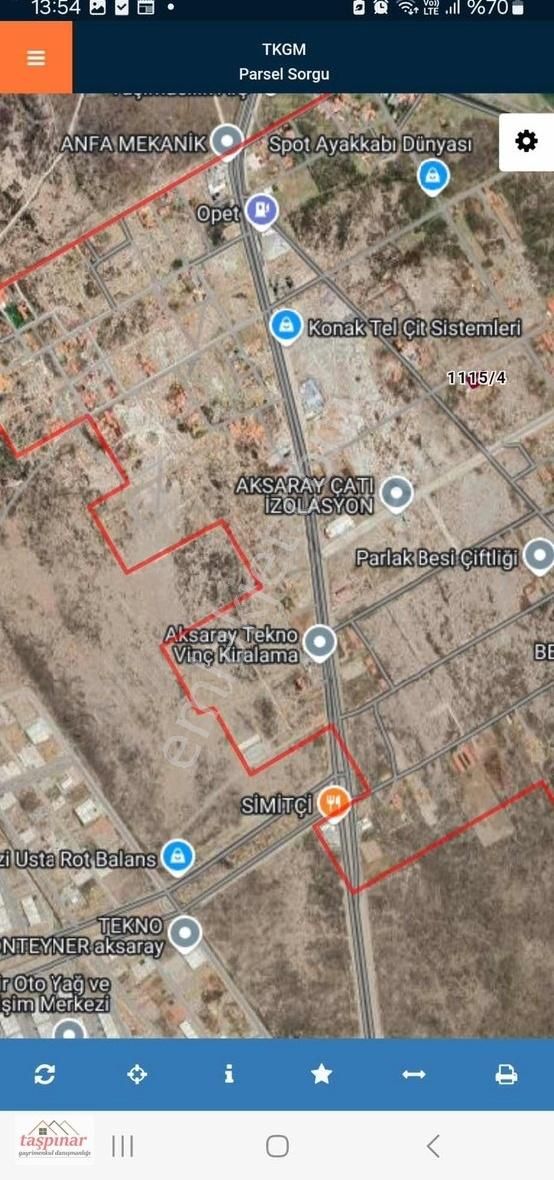 Taşpınar Gayrimenkulden Satılık Sanayi Civarı 831 M2 Arsa