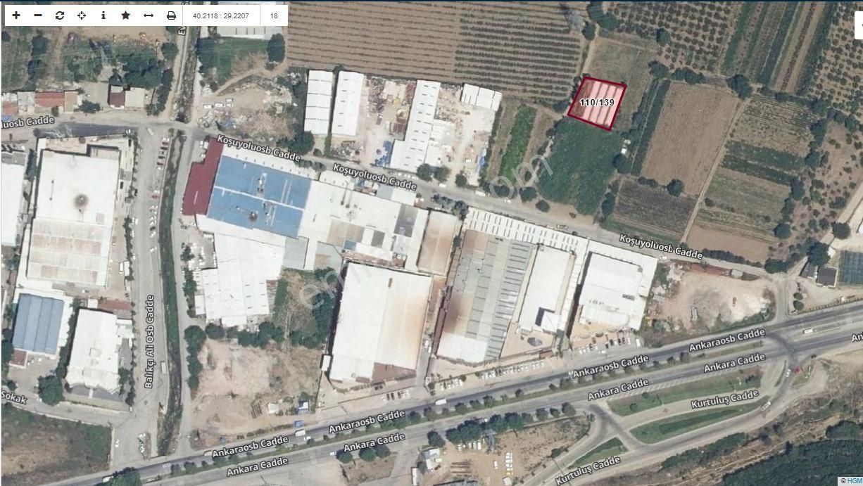 Turyap City" Gürsu Sanayi Dibinde Kadastral Yola Cephe Tek Tapu