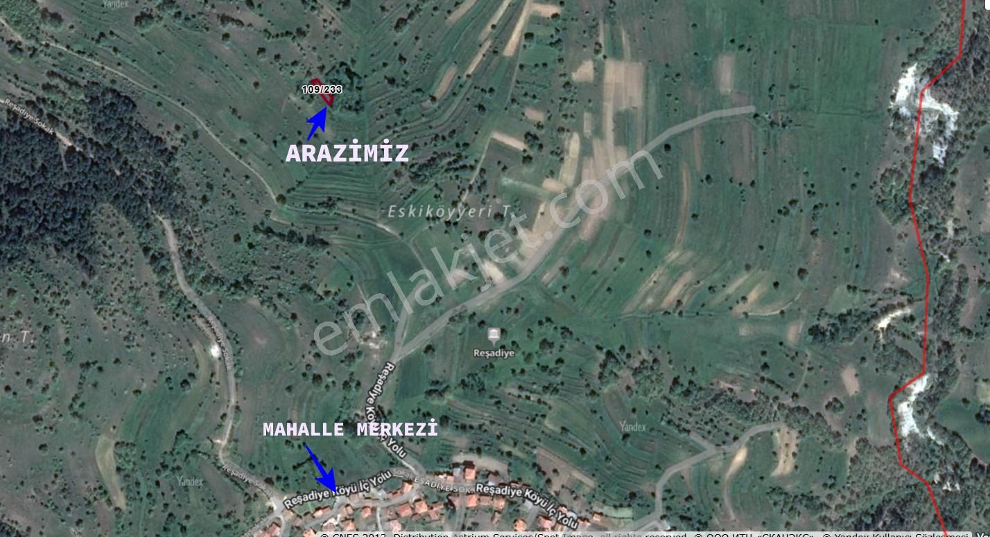 Balıkesir Dursunbey 'de 158 M2 İmar Sınırında Köye Yakın Arazi