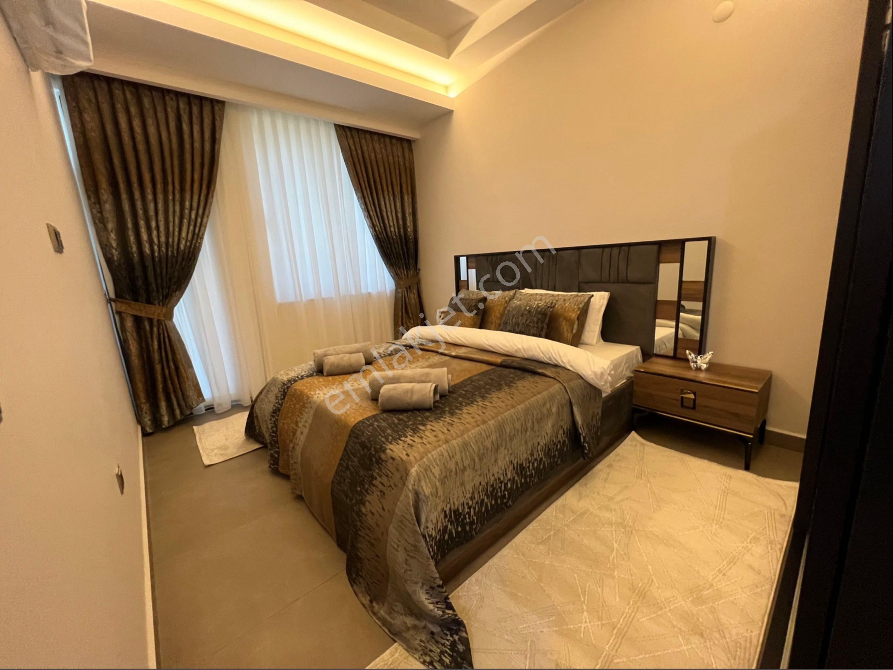 Alanya Mahmutlar Da Barabros Caddesinde Kiralık Full Eşyalı 1+1 Daire