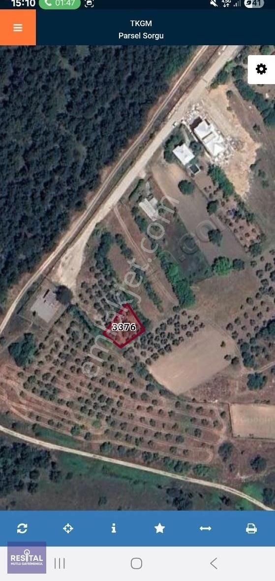 Rs Mutlu'dan Yolçatıda İmar Dibi Satılık 138 Metre Hisseli Tarla
