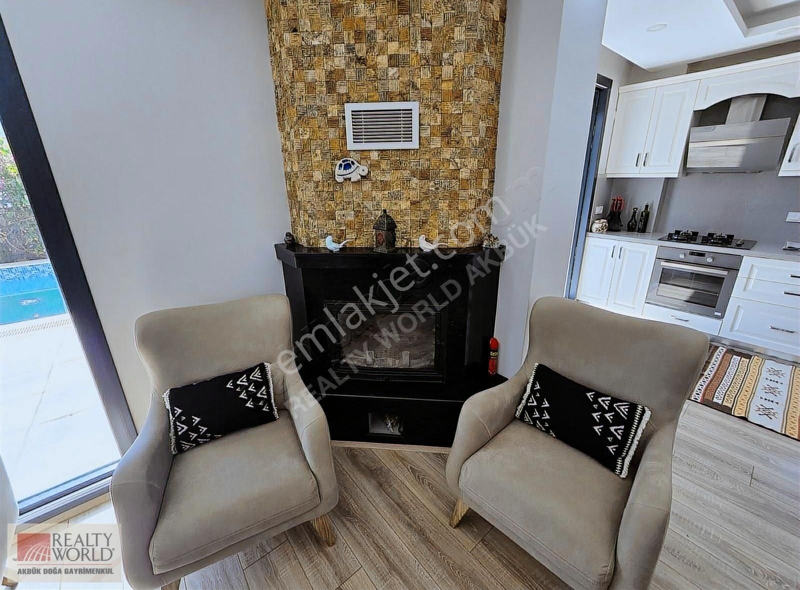 Didim Akbük'de Denize 150 Mtr Eşyalı Satılık Yazlık Villa - Görsel 9