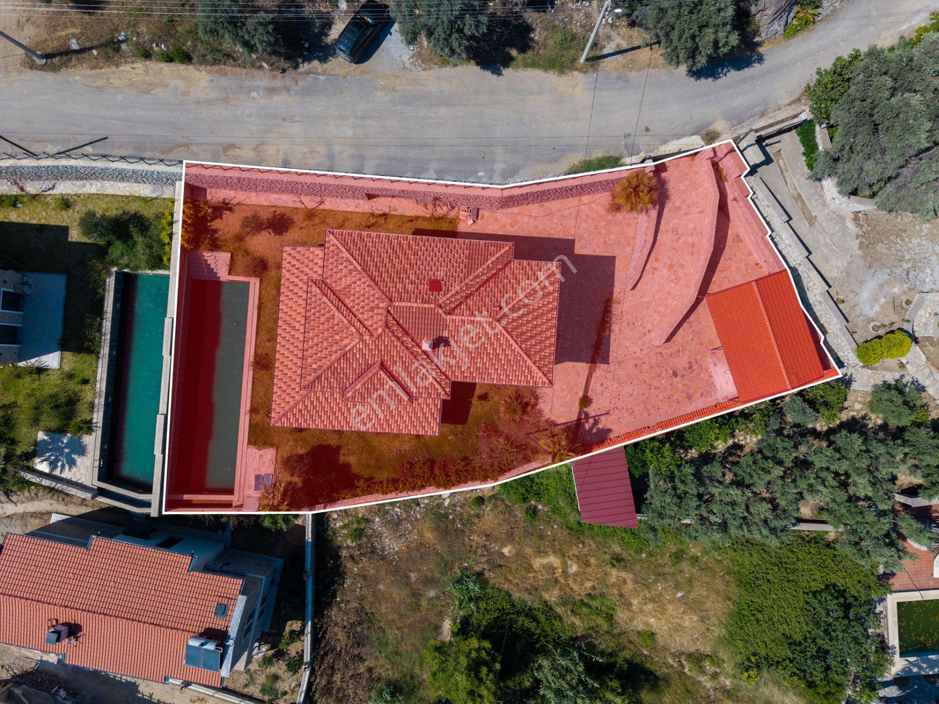 Datça Emecik'te 950 M2 Arsada Deniz Manzaralı 4+1 Havuzlu Villa - Görsel 31