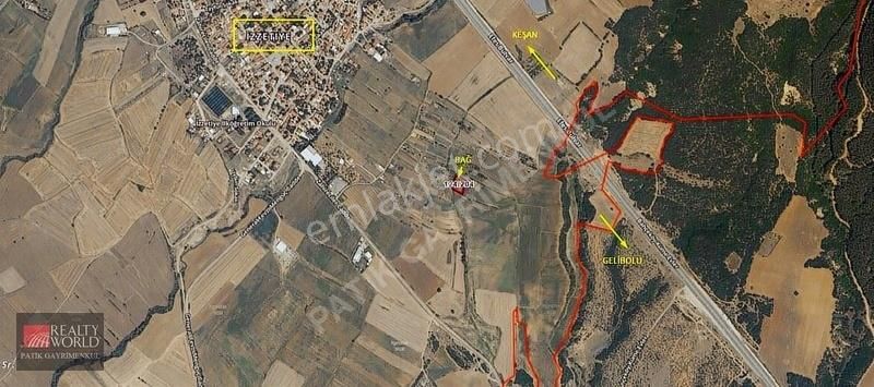 Keşan İzzetiye Mah.de,bağ,bahçe Yapmaya Uygun Satılık 1460m2 Bağ
