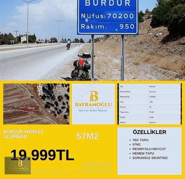 Bayramoğlundan Satılık Tarla