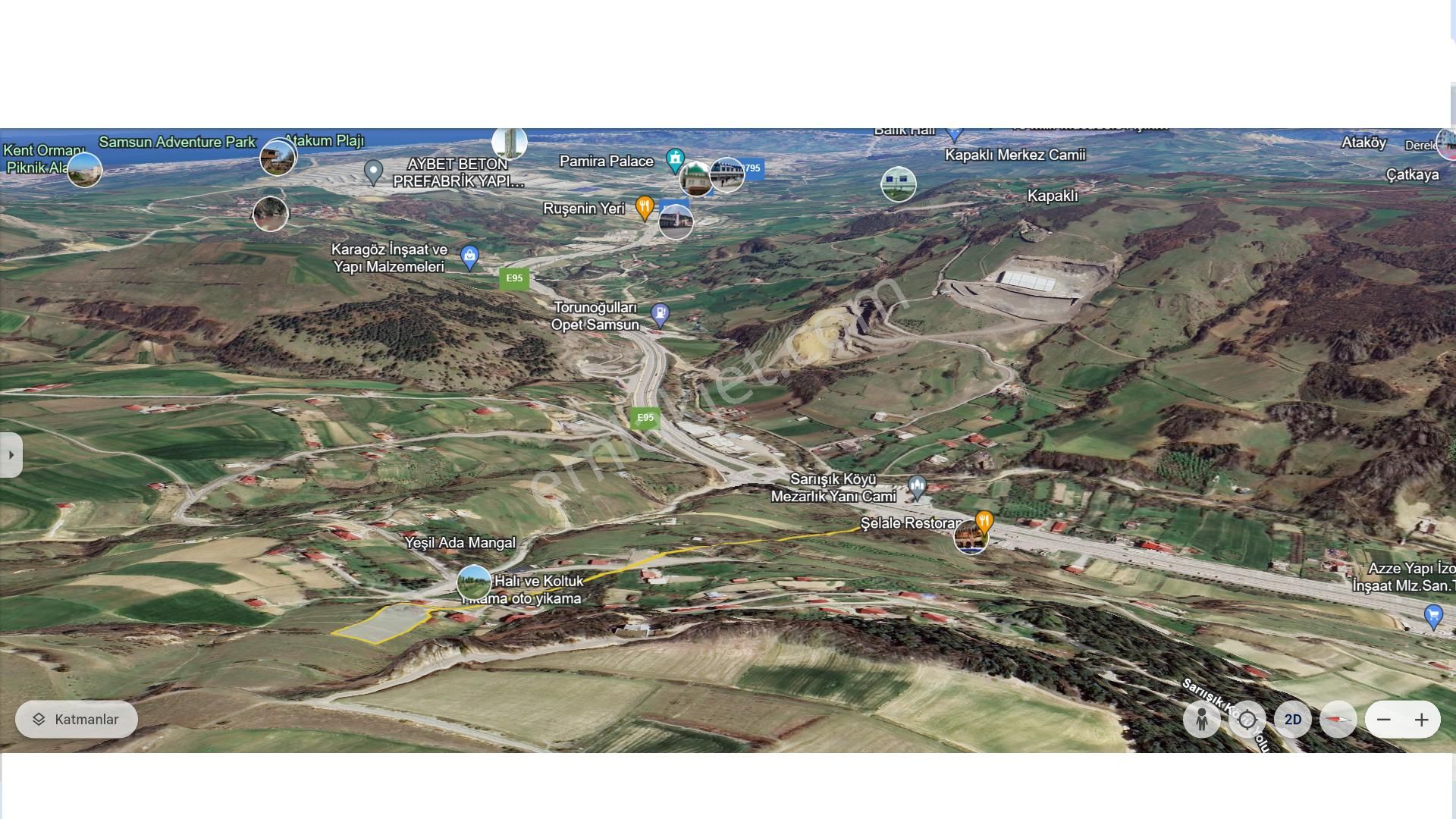 Lider'den Samsun Atakum Sarıışık Köyünde 2.225 M2 Tarla Tek Tapu - Görsel 4