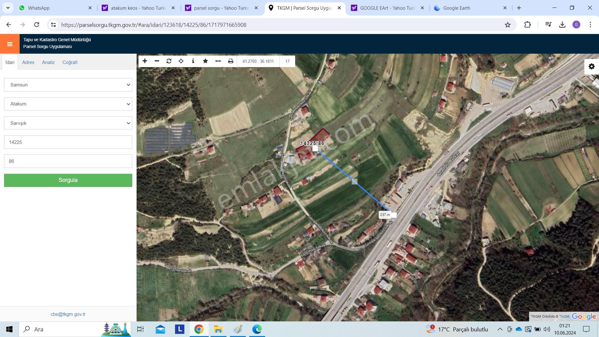 Lider'den Samsun Atakum Sarıışık Köyünde 1.757 M2 Tarla Tek Tapu - Görsel 4