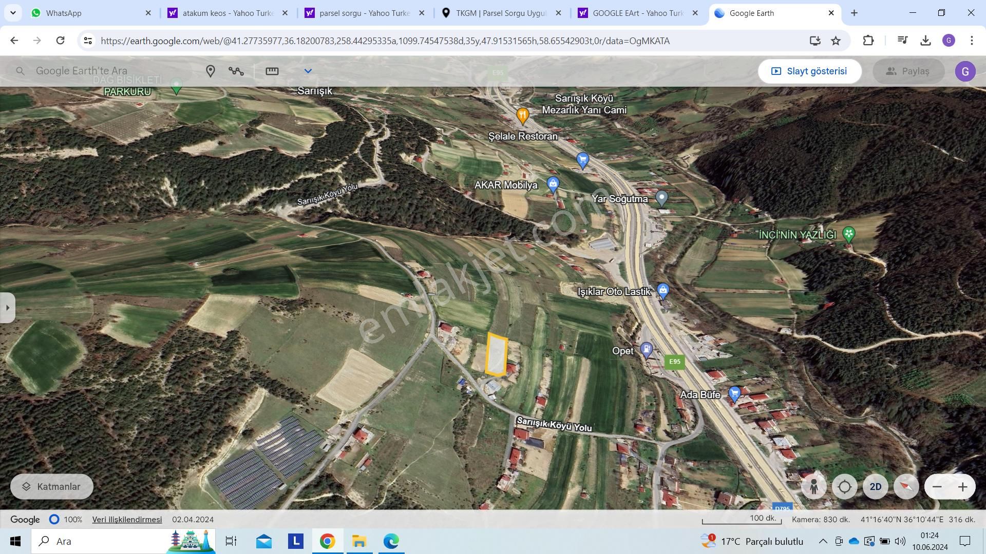 Lider'den Samsun Atakum Sarıışık Köyünde 1.757 M2 Tarla Tek Tapu - Görsel 3