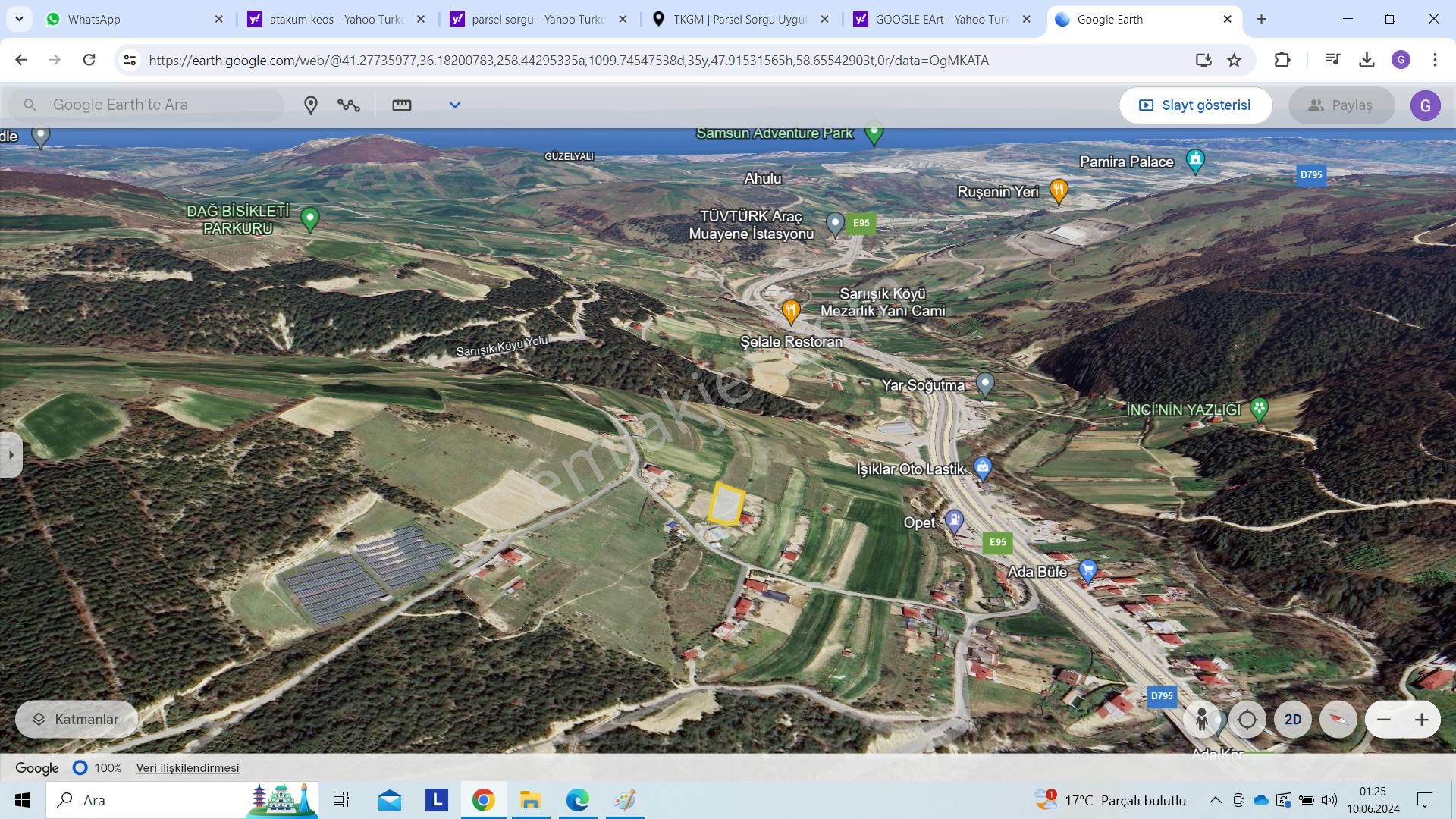 Lider'den Samsun Atakum Sarıışık Köyünde 1.757 M2 Tarla Tek Tapu - Görsel 2