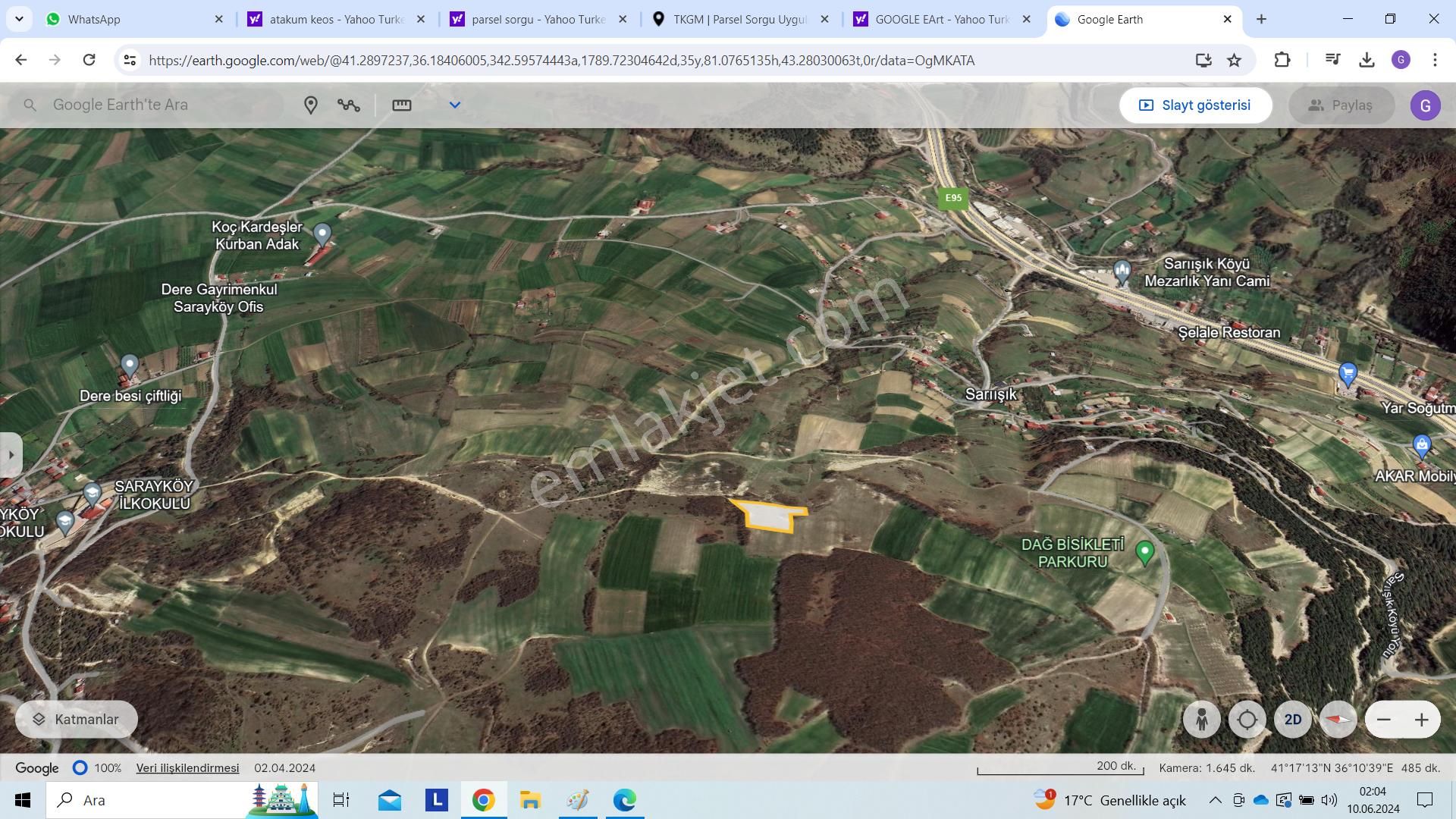 Lider'den Samsun Atakum Sarıışık Köyünde 4.049 M2 Tarla Tek Tapu - Görsel 7