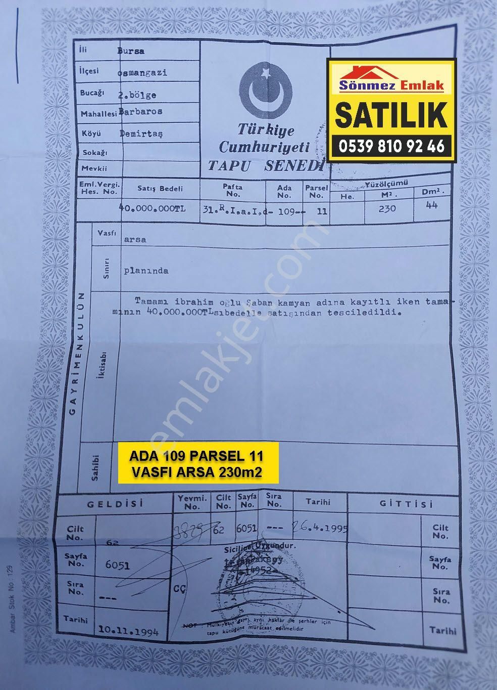 Bursa Demirtaş Barbaros Mh.de Acil Satılık Bahçeli 4katlı Müstakilev - Görsel 34
