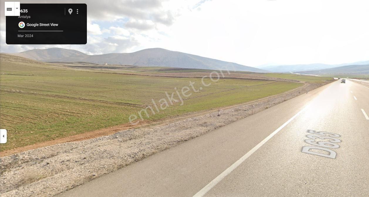 Acil Nakit! Elmalı Yolu Üzeri 160 M Cepheli Sahibinden Kupon Arsa