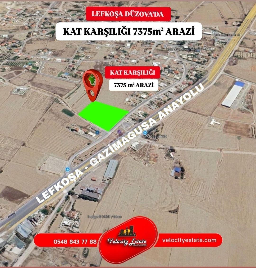 Lefkoşa Düzova'da Kat Karşılığı Satılık 7375 M2 Arsa